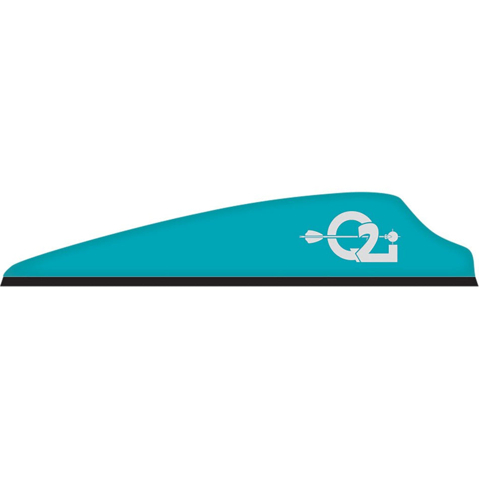Q2i Fusion X - II Vanes Teal 2.5 in. 100 pk. - Get Tight Gear