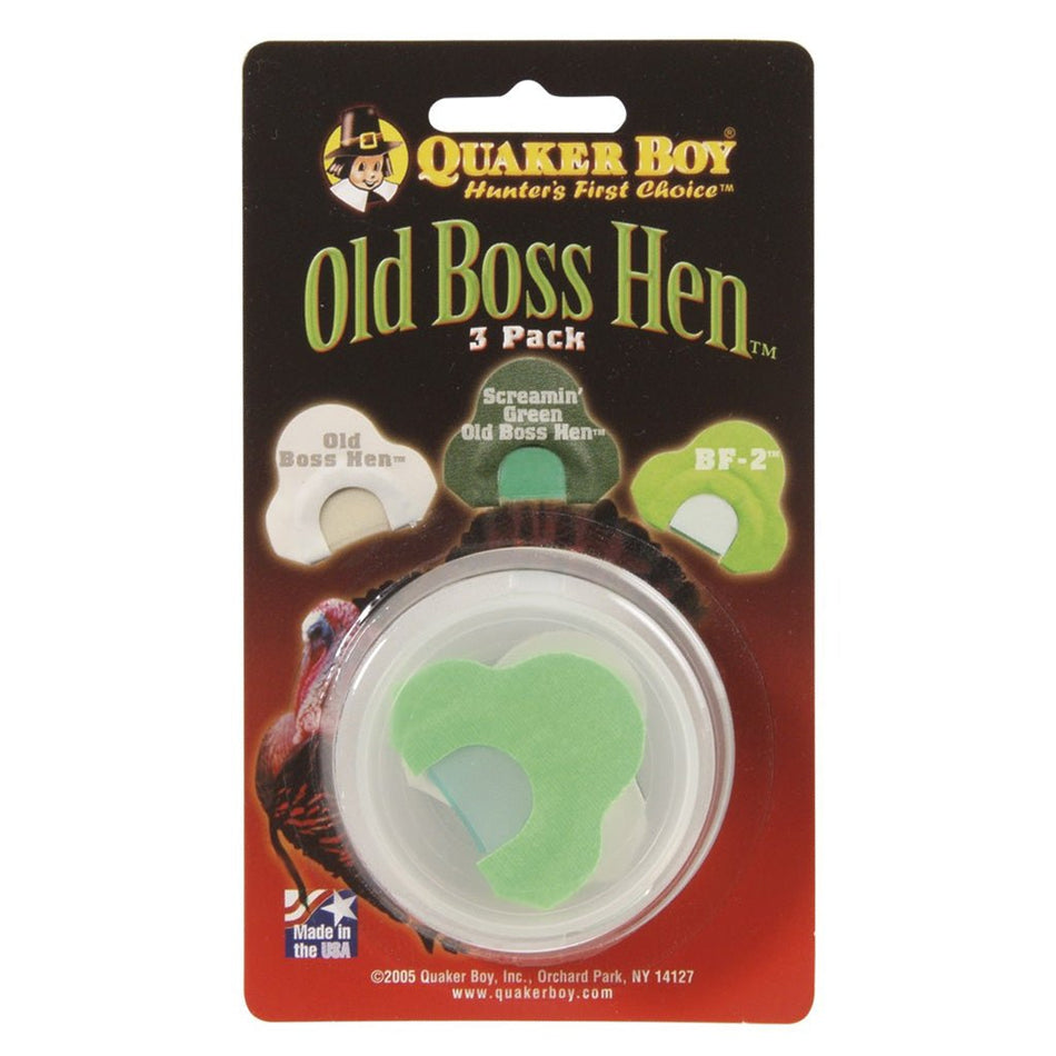Quaker Boy Old Boss Hen Turkey Call 3 pk. - Get Tight Gear