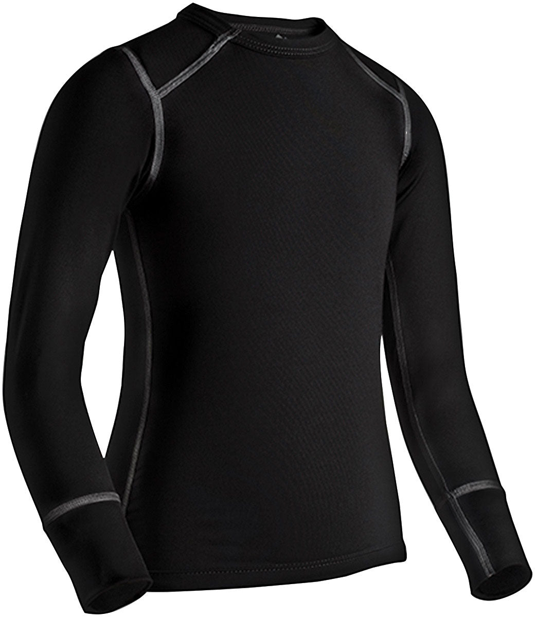 Quest Kids Crew Black Lg - Get Tight Gear