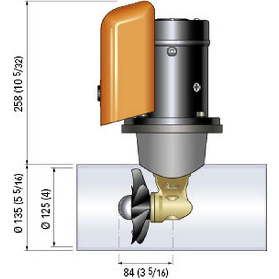 Quick Bow Thruster BTQ 125 - 30 30KGF - 12V - D125 - 1.5kW - Get Tight Gear