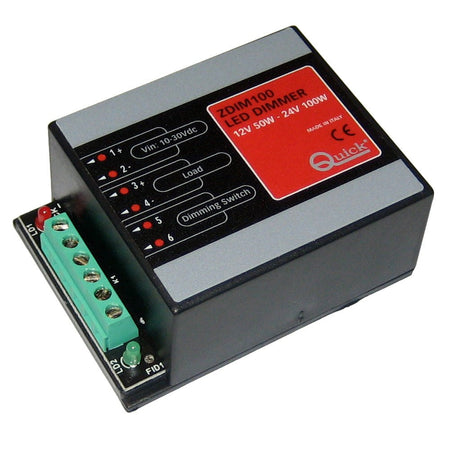 Quick ZDIM100 LED Dimmer - 10 - 30V DC - Up to 50W on 12V & Up to 100W on 24V - Get Tight Gear