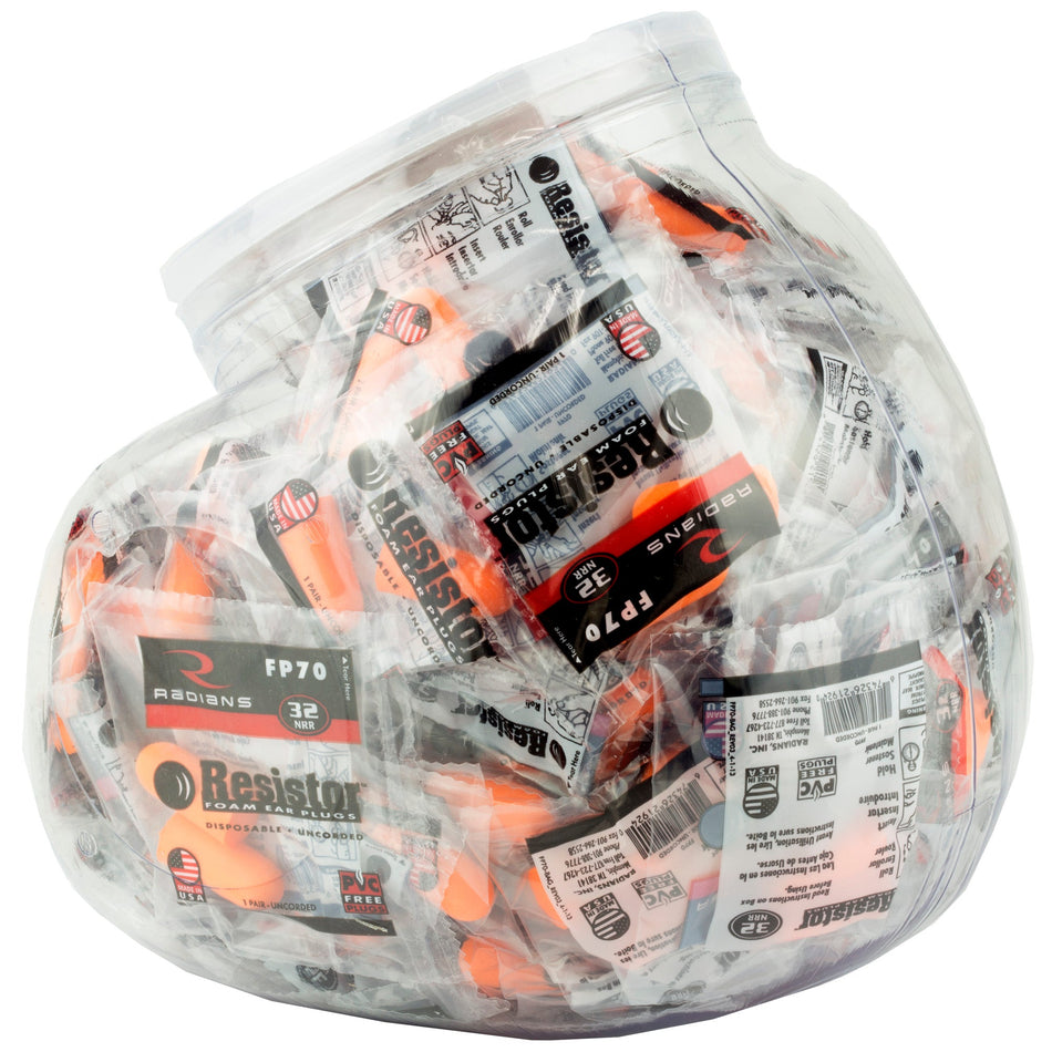 RADIANS FOAM PLUGS NRR32 100/JAR - Get Tight Gear