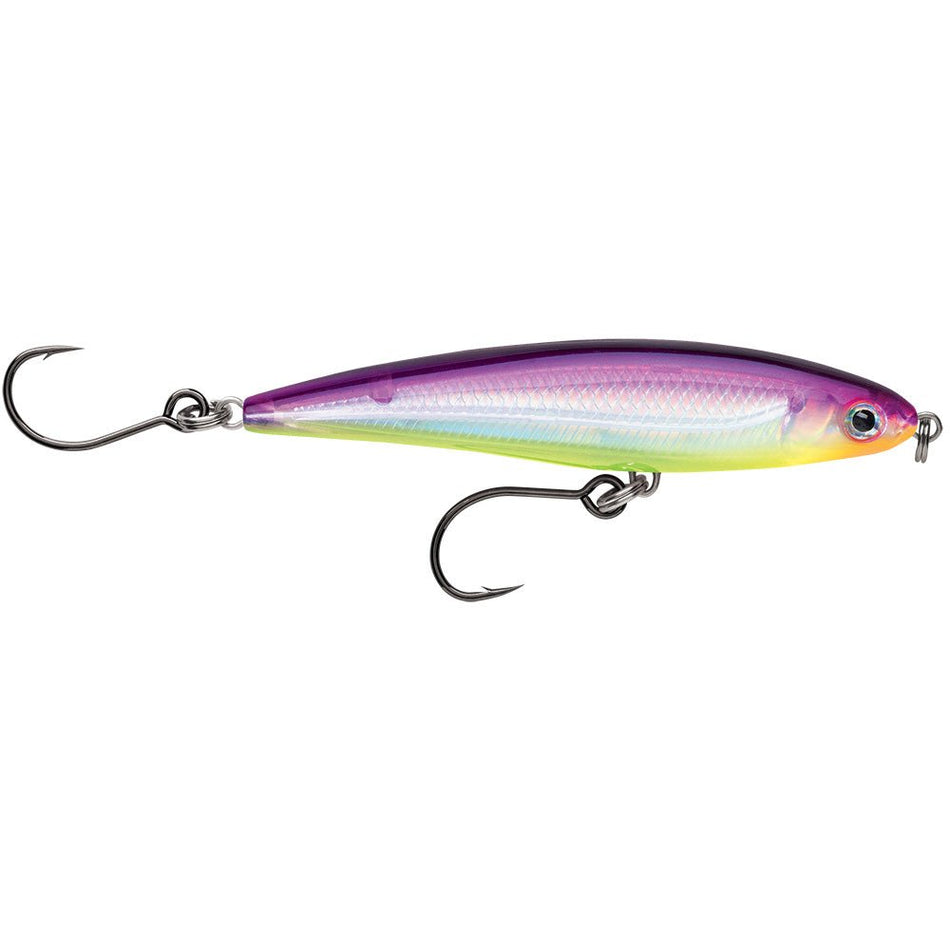 Rapala X - Rap Twitchin Minnow 4" Purple Chartreuse - Get Tight Gear