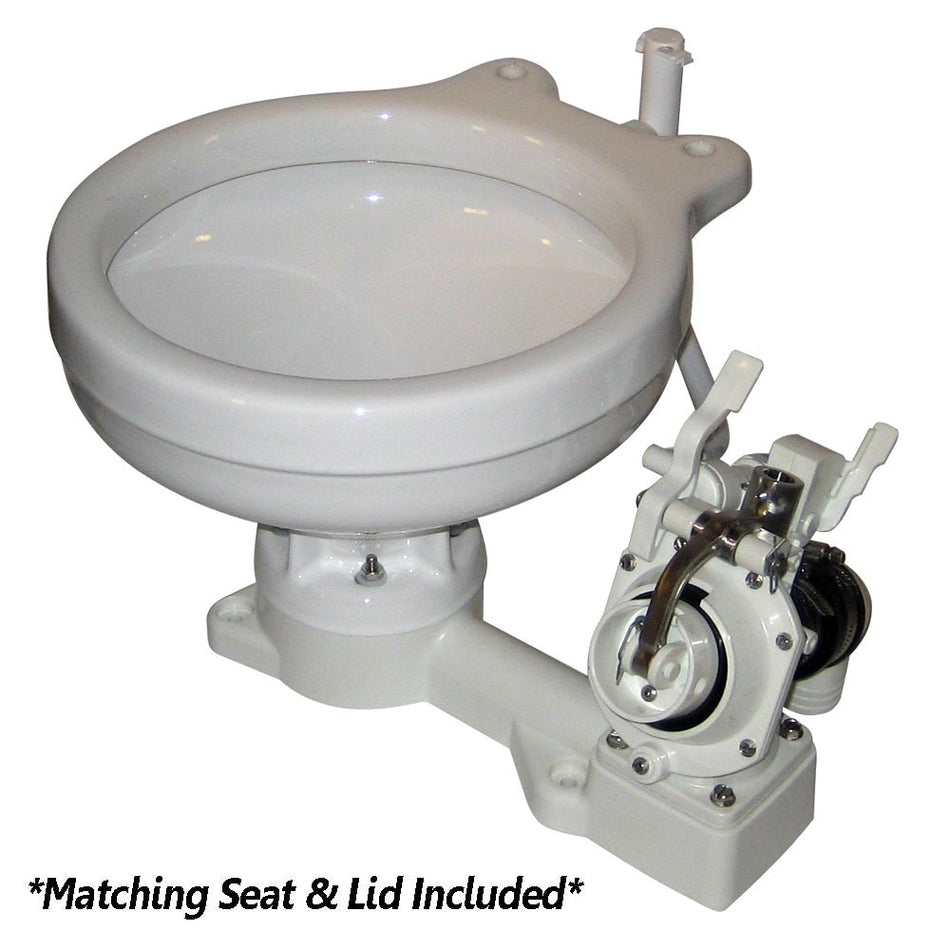 Raritan Fresh Head - Fresh Water Flush - Manual - Marine Size - Right Hand Operation - Get Tight Gear