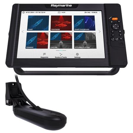 Raymarine Element 12 HV Combo w/HV - 100 Transom Mount Transducer & Lighthouse North America Chart - Get Tight Gear