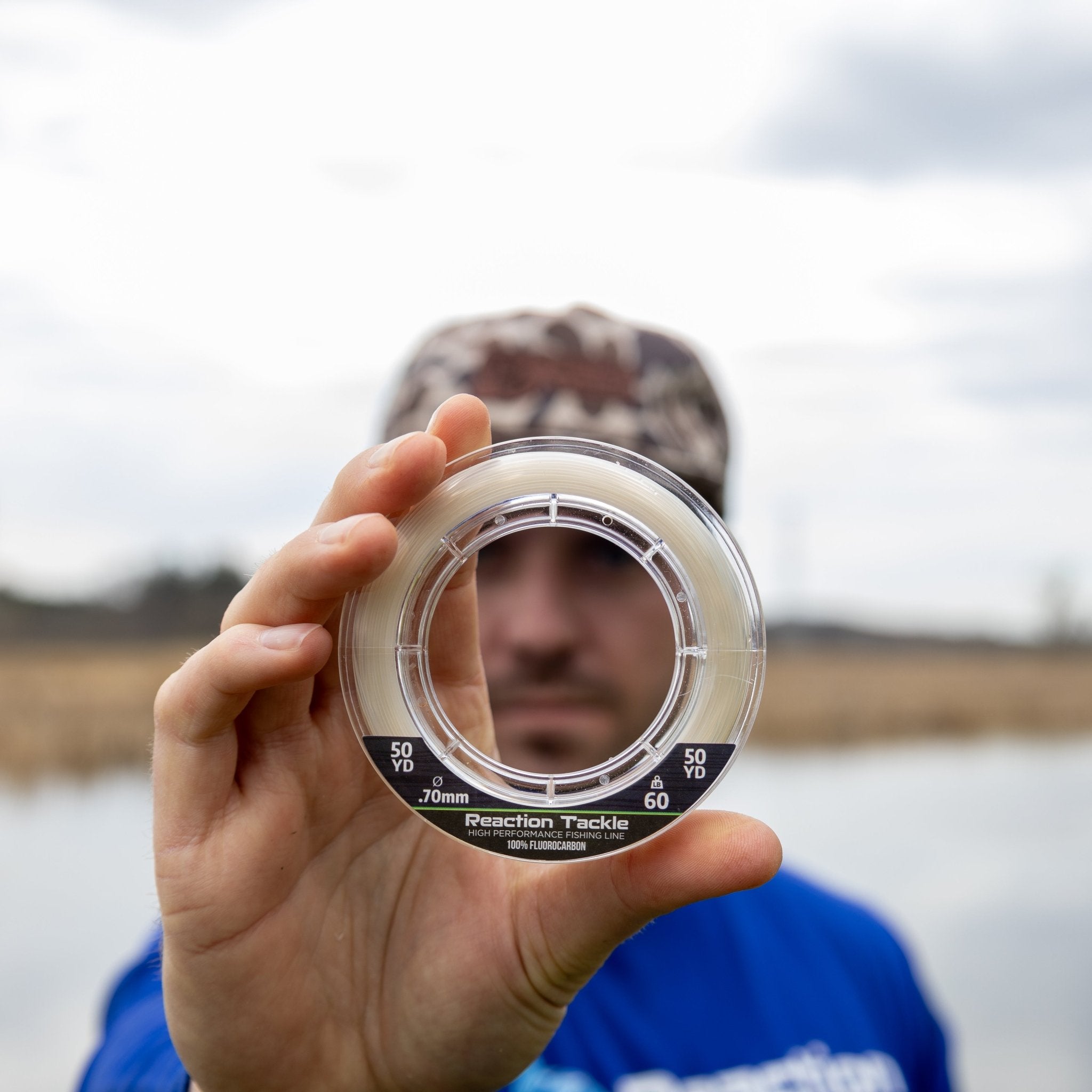 Reaction Tackle 100% Pure Fluorocarbon Fishing Line - Get Tight Gear