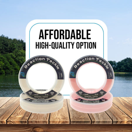Reaction Tackle 100% Pure Fluorocarbon Fishing Line - Get Tight Gear