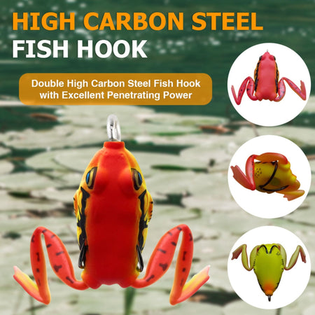 Reaction Tackle 2.25" Hollow Body Frogs with Swimming Legs (2 - Pack) - Get Tight Gear