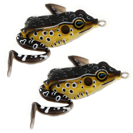 Reaction Tackle 2.25" Hollow Body Frogs with Swimming Legs (2 - Pack) - Get Tight Gear