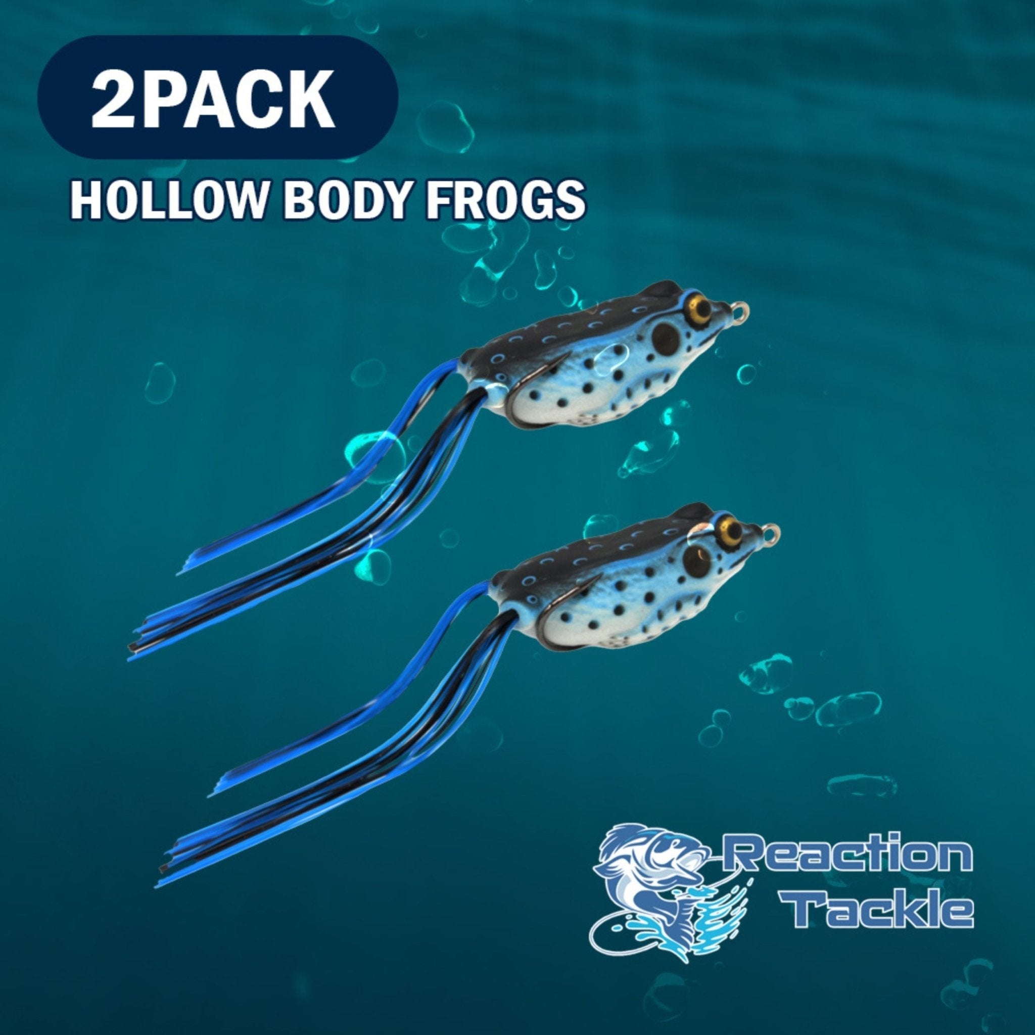 Reaction Tackle 2.5" Hollow Body Frogs / 2 - Pack - Get Tight Gear