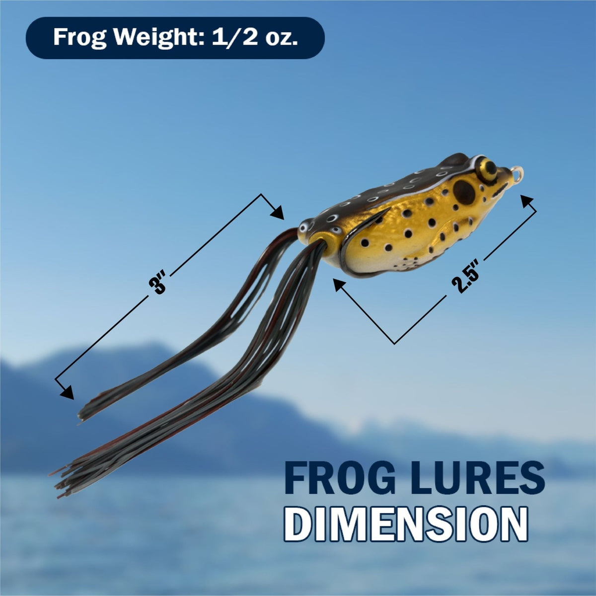 Reaction Tackle 2.5" Hollow Body Frogs / 2 - Pack - Get Tight Gear