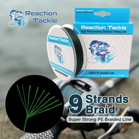 Reaction Tackle 9 Strand Braided Fishing Line - Get Tight Gear