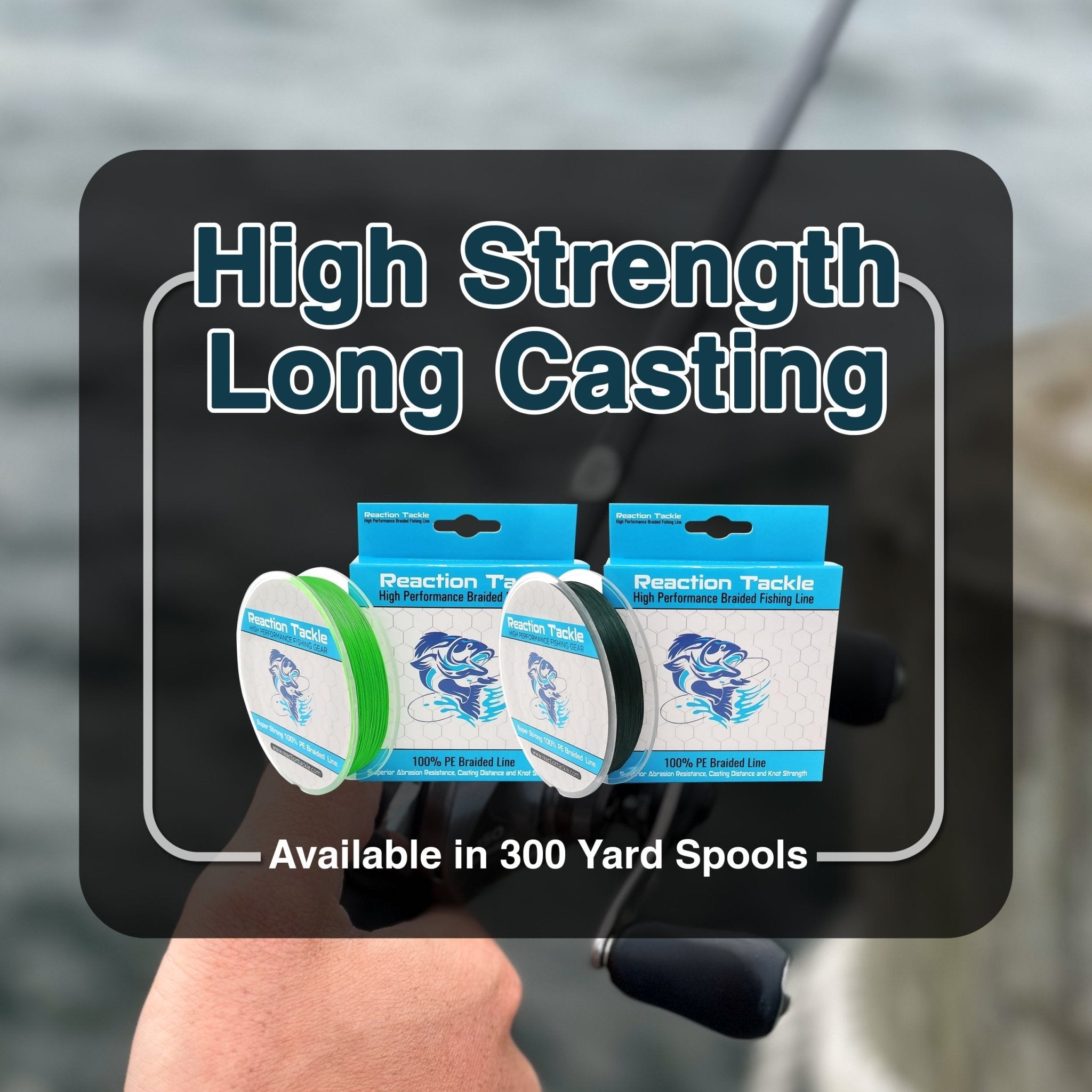 Reaction Tackle 9 Strand Braided Fishing Line - Get Tight Gear