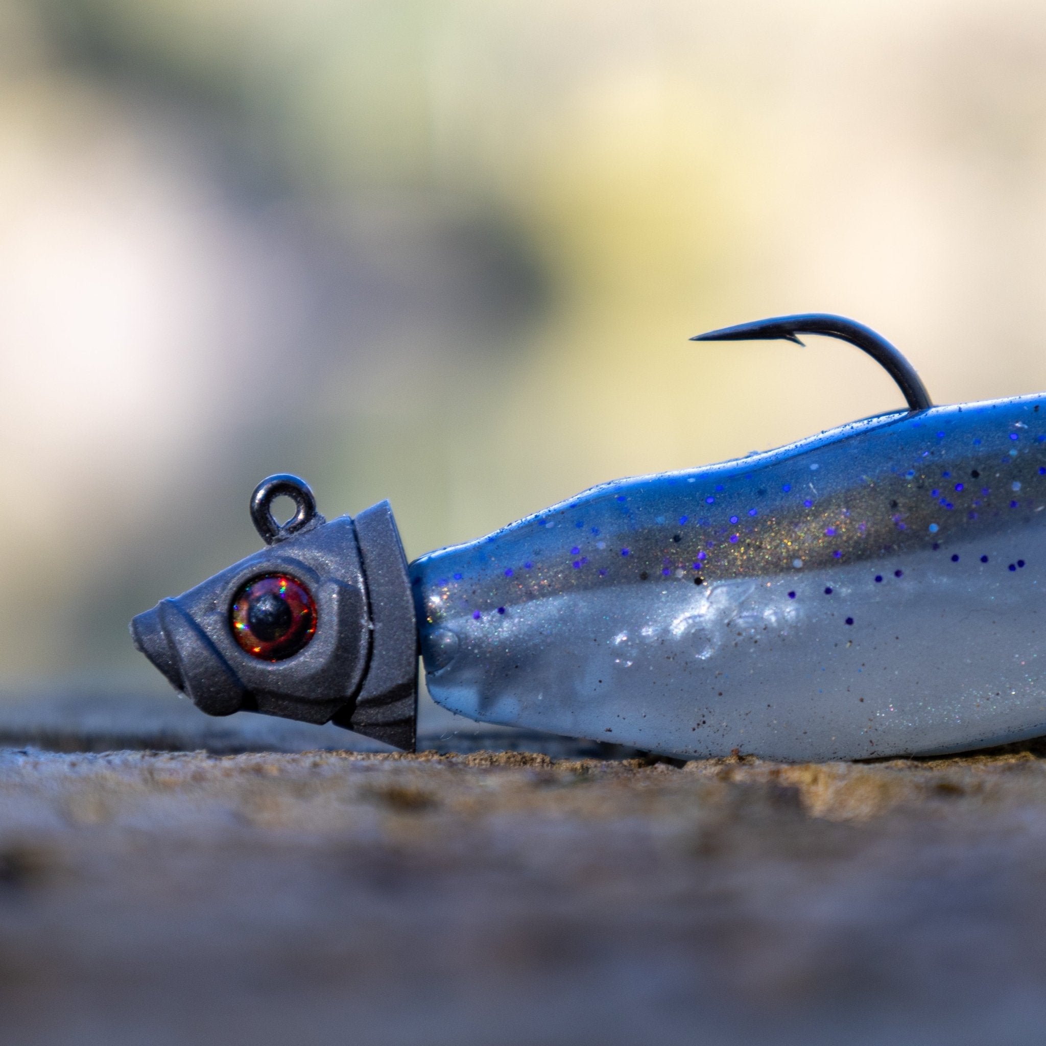 Reaction Tackle 97% Pure Tungsten Swimbait Jig with Realistic Fish Head - 5 - PACK - New - Get Tight Gear