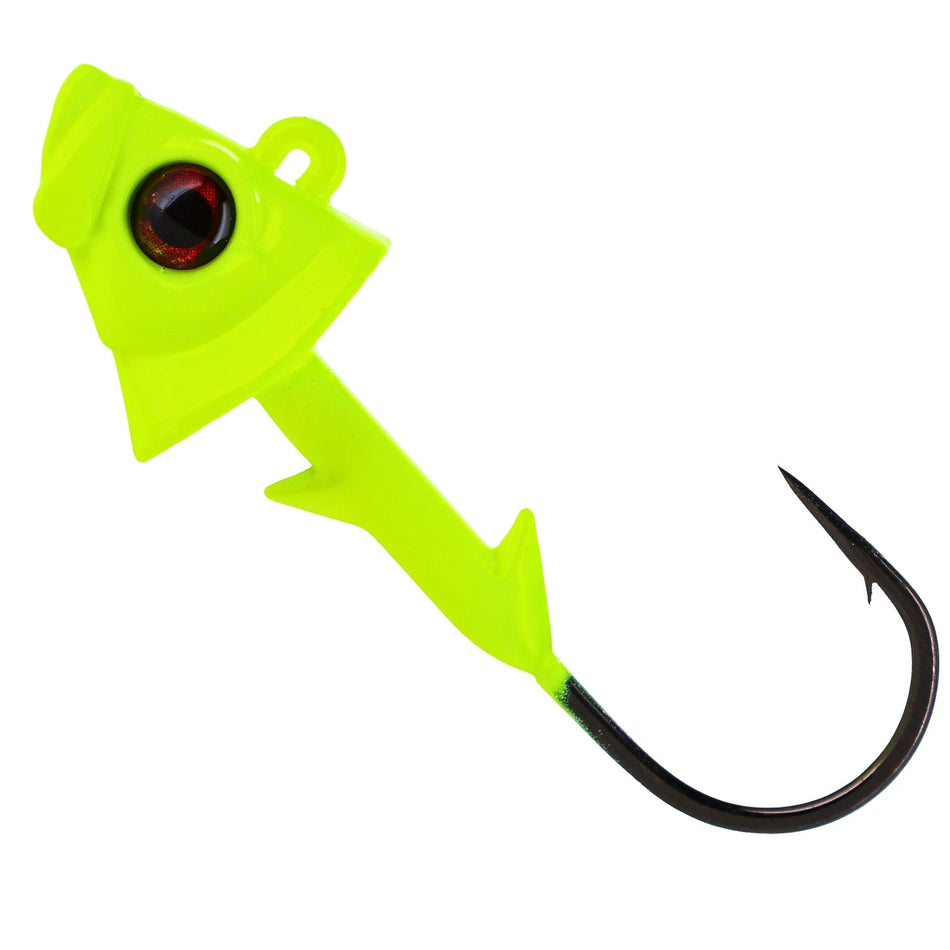 Reaction Tackle 97% Pure Tungsten Swimbait Jig with Realistic Fish Head - 5 - PACK - New - Get Tight Gear