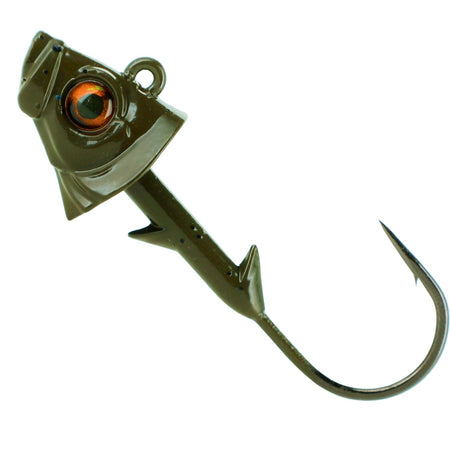 Reaction Tackle 97% Pure Tungsten Swimbait Jig with Realistic Fish Head - 5 - PACK - New - Get Tight Gear