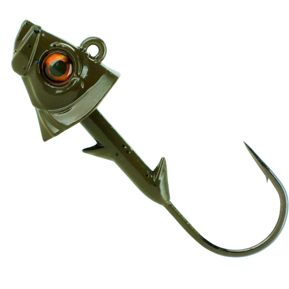 Reaction Tackle 97% Pure Tungsten Swimbait Jig with Realistic Fish Head - 5 - PACK - New - Get Tight Gear