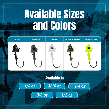Reaction Tackle 97% Pure Tungsten Swimbait Jig with Realistic Fish Head - 5 - PACK - New - Get Tight Gear
