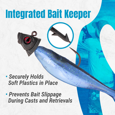 Reaction Tackle 97% Pure Tungsten Swimbait Jig with Realistic Fish Head - 5 - PACK - New - Get Tight Gear