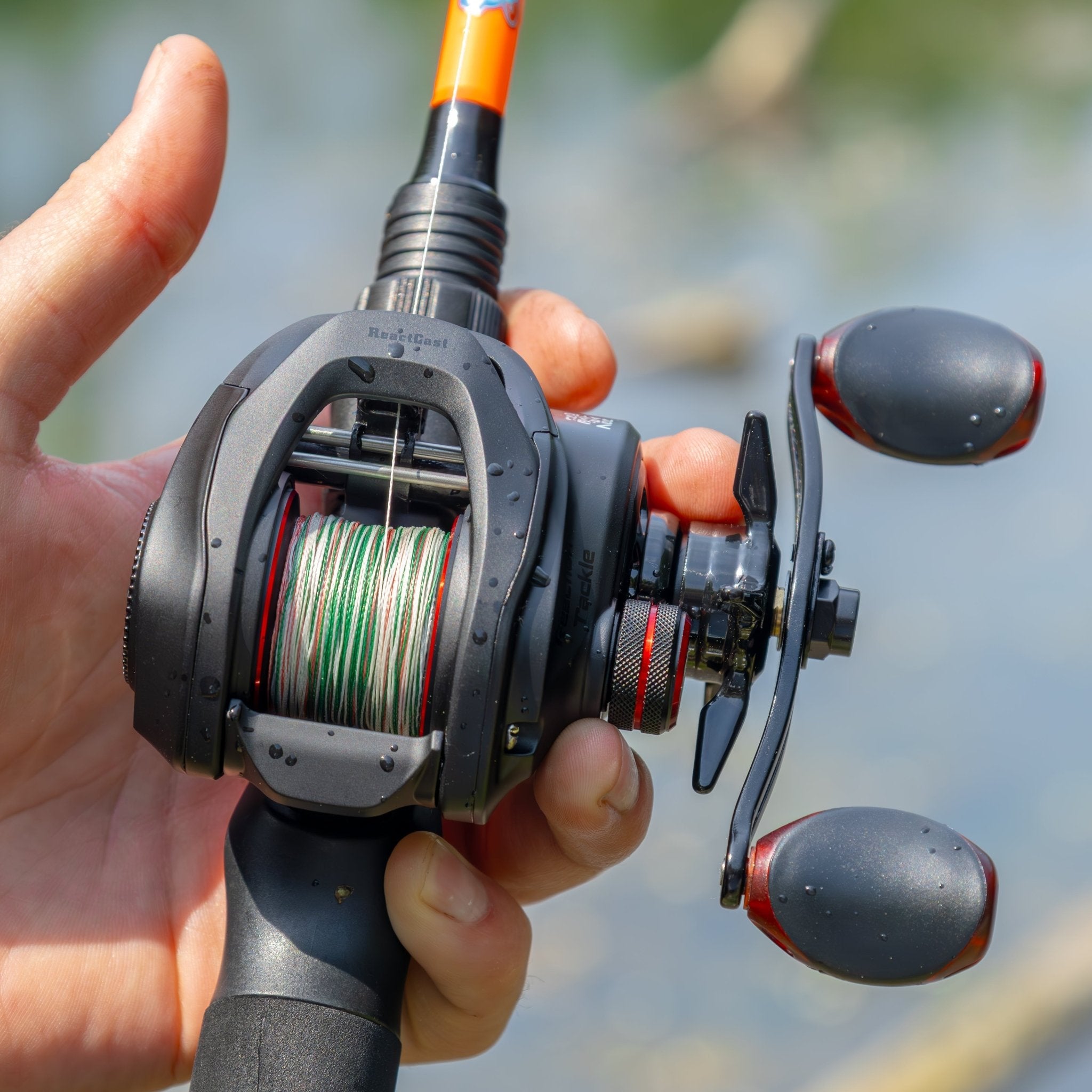 Reaction Tackle Baitcasting Fishing Reel – ReactCast Edition - High - Speed 7.3:1 Gear Ratio - NEW - Get Tight Gear