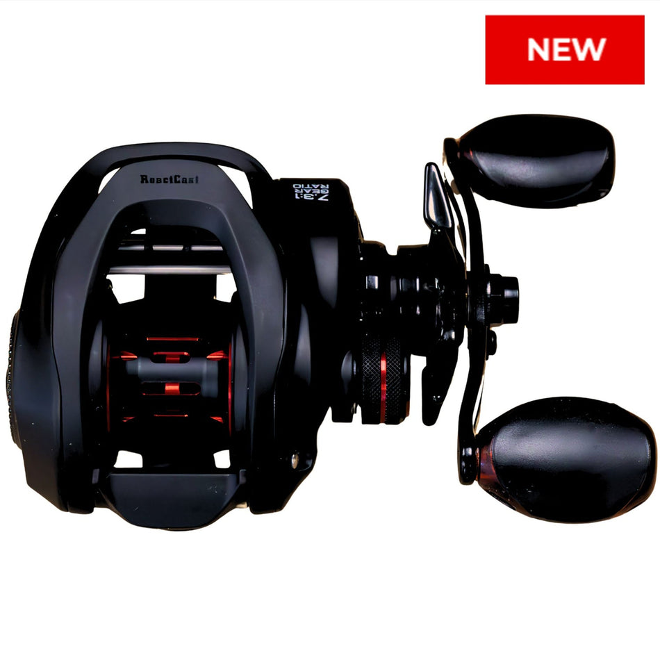 Reaction Tackle Baitcasting Fishing Reel – ReactCast Edition - High - Speed 7.3:1 Gear Ratio - NEW - Get Tight Gear