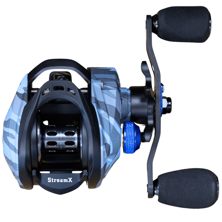 Reaction Tackle Baitcasting Fishing Reel - StreamX Edition - 7.5:1 gear ratio - NEW - Get Tight Gear
