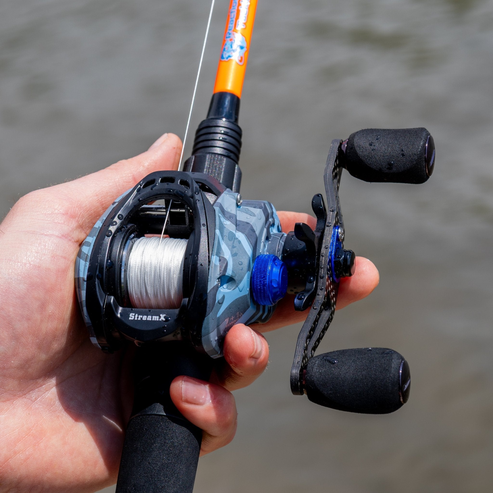 Reaction Tackle Baitcasting Fishing Reel - StreamX Edition - 7.5:1 gear ratio - NEW - Get Tight Gear