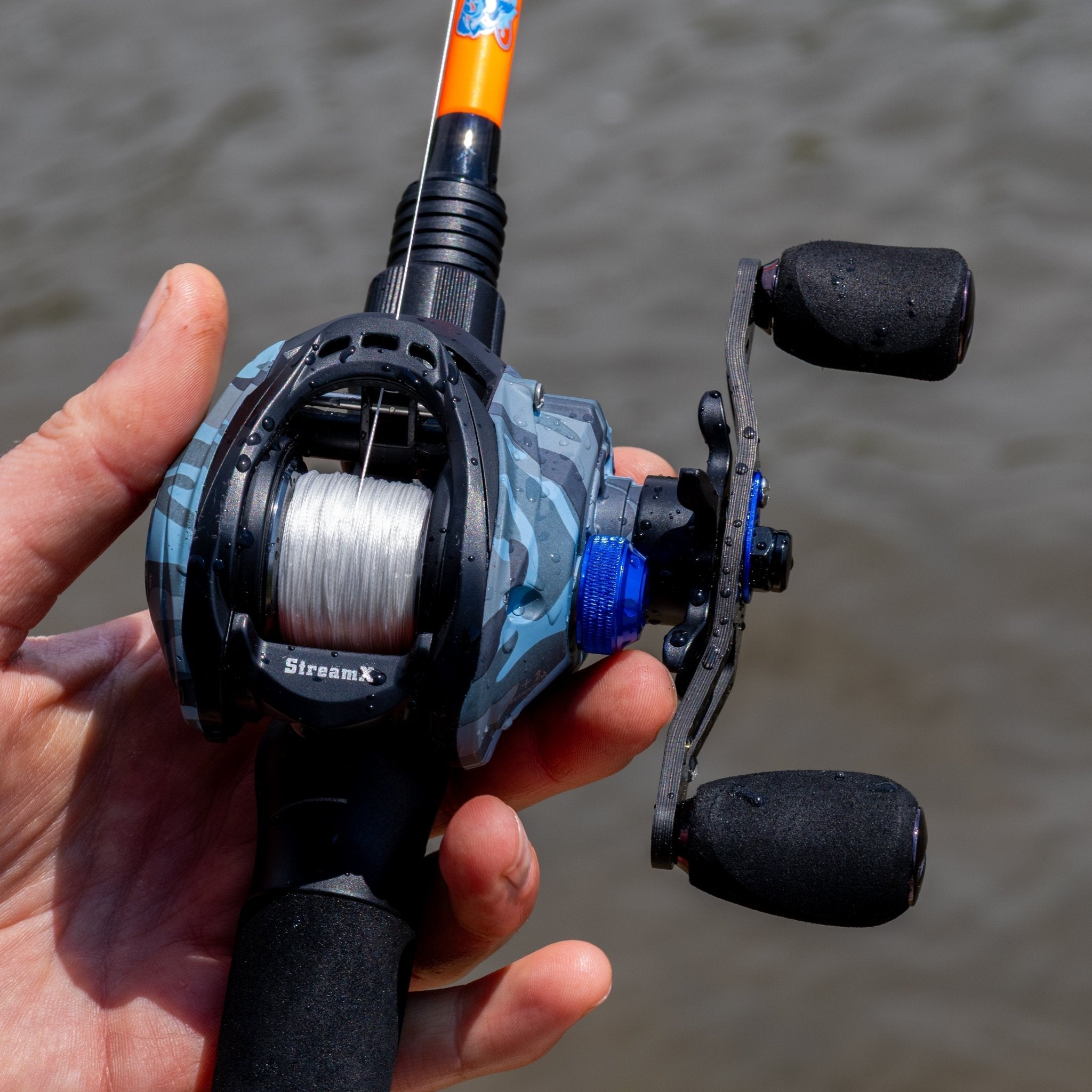 Reaction Tackle Baitcasting Fishing Reel - StreamX Edition - 7.5:1 gear ratio - NEW - Get Tight Gear