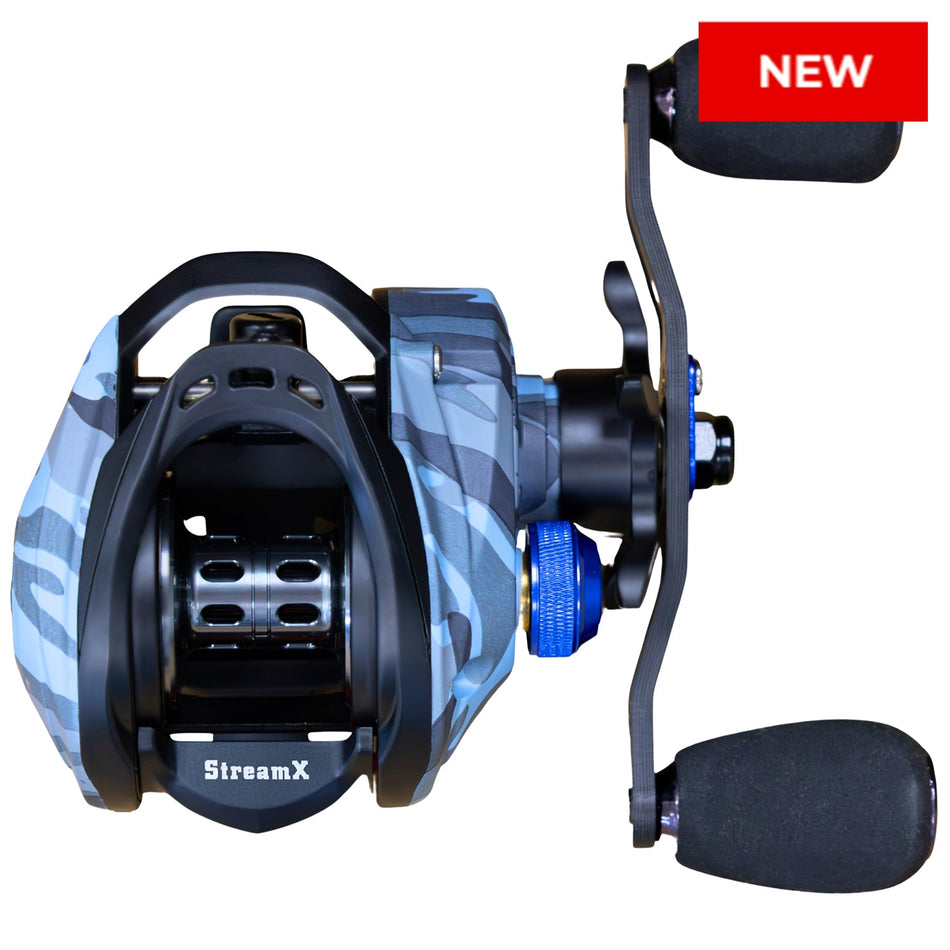 Reaction Tackle Baitcasting Fishing Reel - StreamX Edition - 7.5:1 gear ratio - NEW - Get Tight Gear