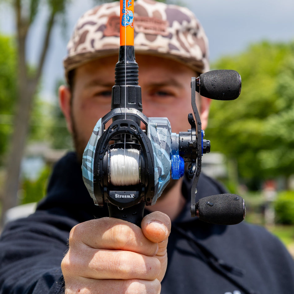 Reaction Tackle Baitcasting Fishing Reel - StreamX Edition - 7.5:1 gear ratio - NEW - Get Tight Gear