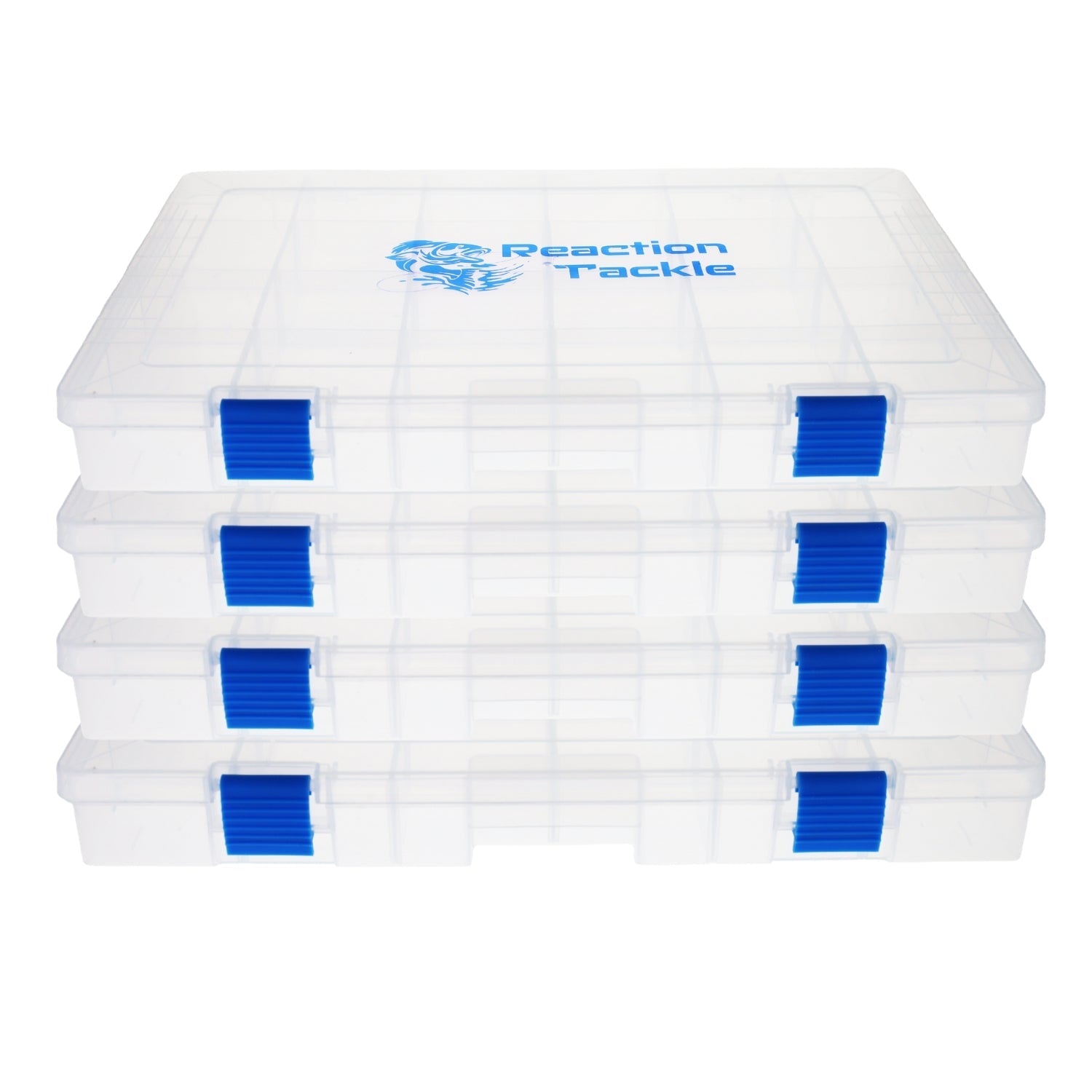 Reaction Tackle Basic Tackle Tray - Affordable, Lightweight Design with 2 Secure Clips - Get Tight Gear