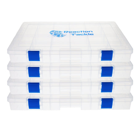 Reaction Tackle Basic Tackle Tray - Affordable, Lightweight Design with 2 Secure Clips - Get Tight Gear