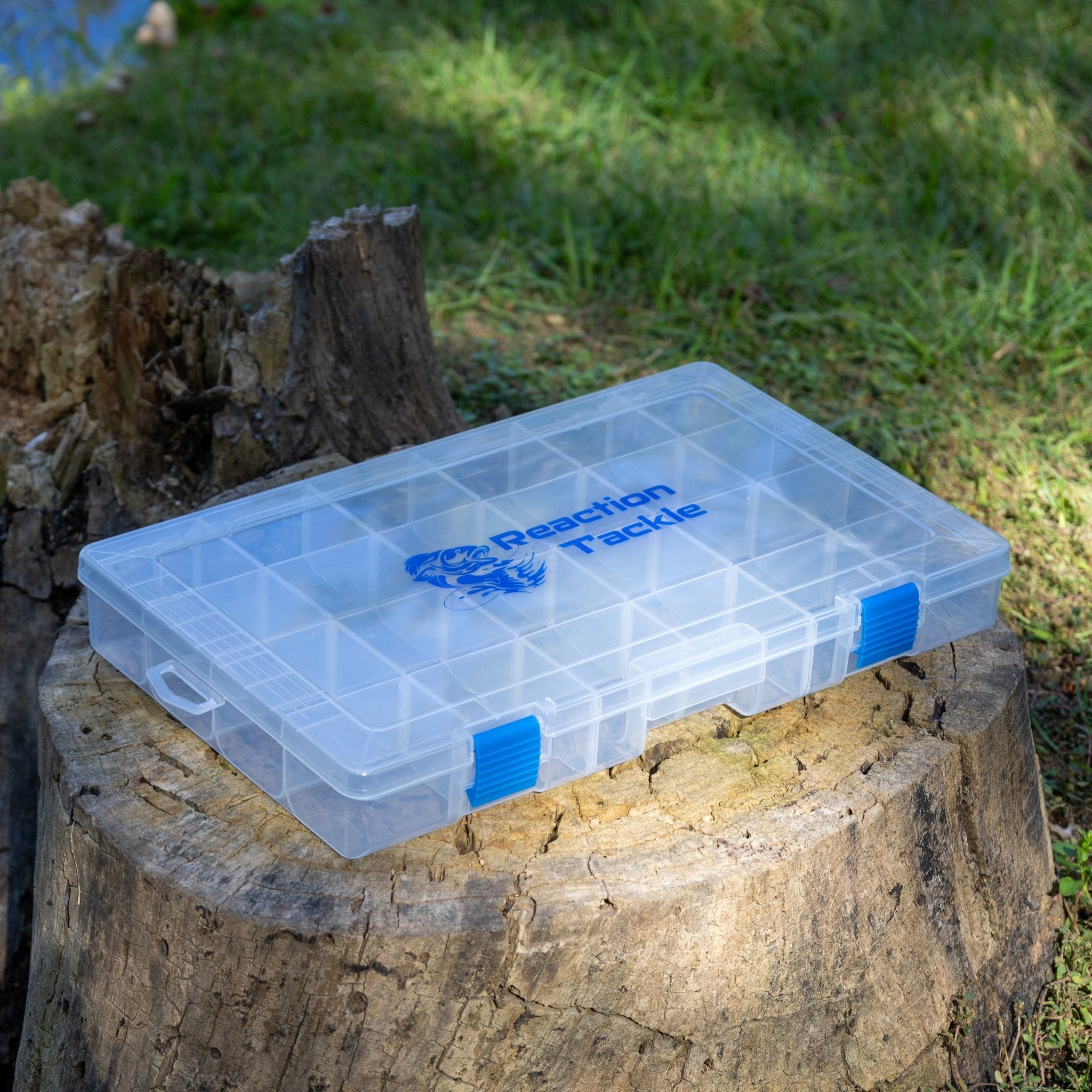 Reaction Tackle Basic Tackle Tray - Affordable, Lightweight Design with 2 Secure Clips - Get Tight Gear