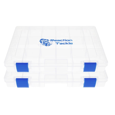 Reaction Tackle Basic Tackle Tray - Affordable, Lightweight Design with 2 Secure Clips - Get Tight Gear