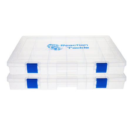 Reaction Tackle Basic Tackle Tray - Affordable, Lightweight Design with 2 Secure Clips - Get Tight Gear
