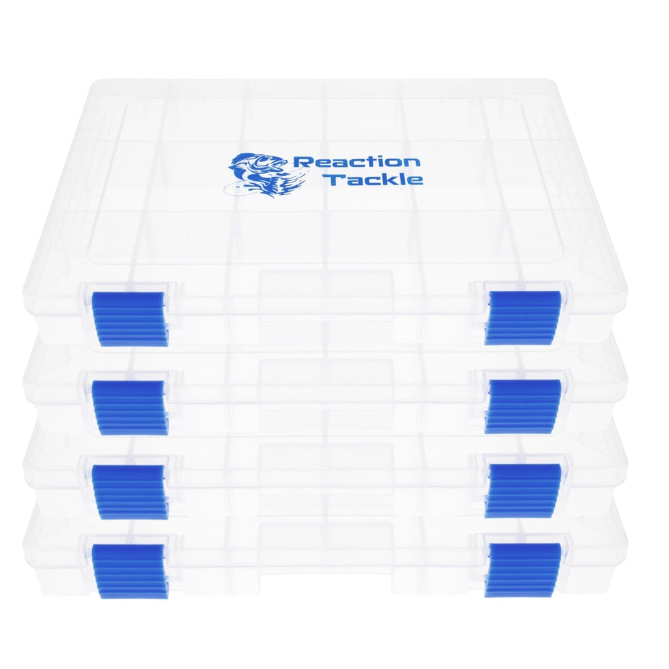 Reaction Tackle Basic Tackle Tray - Affordable, Lightweight Design with 2 Secure Clips - Get Tight Gear