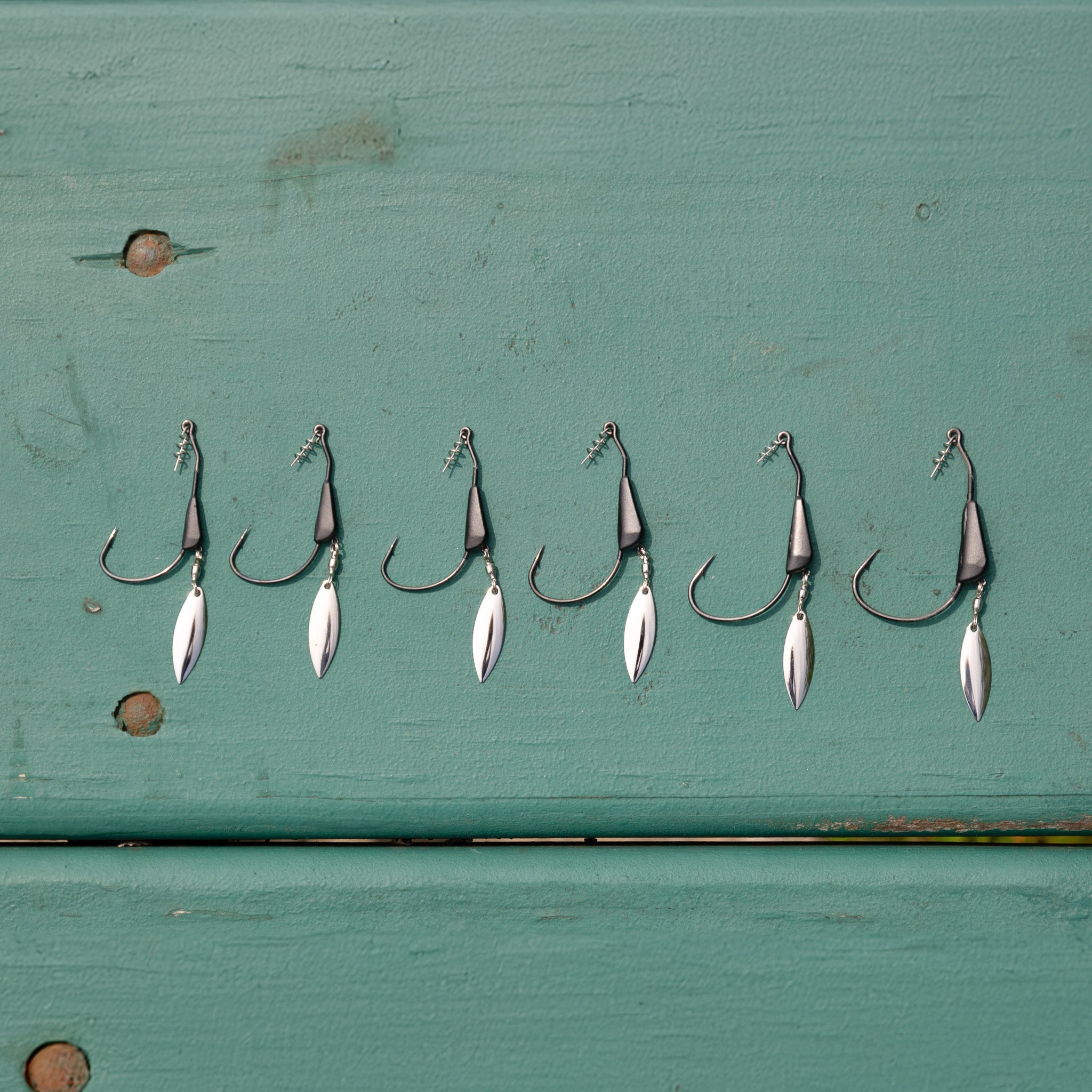 Reaction Tackle Bladed/Tungsten Weighted Swimbait Hooks - 3 - Pack - Get Tight Gear