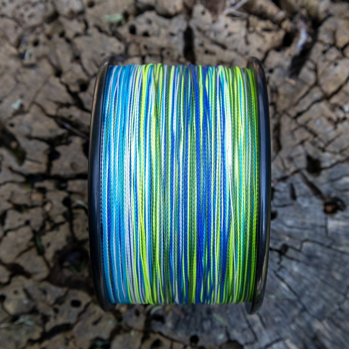 Reaction Tackle Braided Fishing Line - Aqua Camo - Get Tight Gear