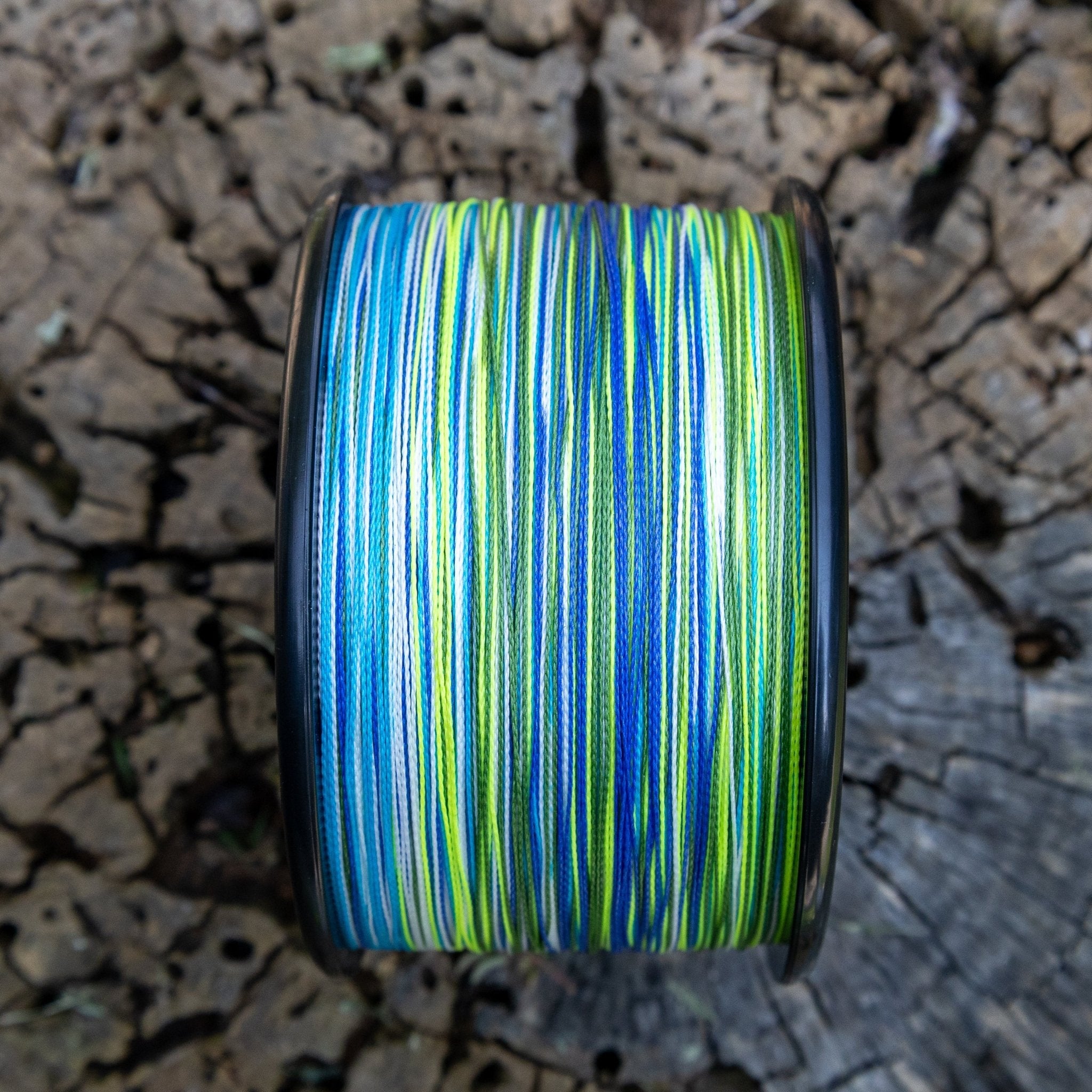 Reaction Tackle Braided Fishing Line - Aqua Camo - Get Tight Gear