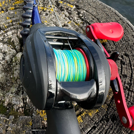Reaction Tackle Braided Fishing Line - Aqua Camo - Get Tight Gear