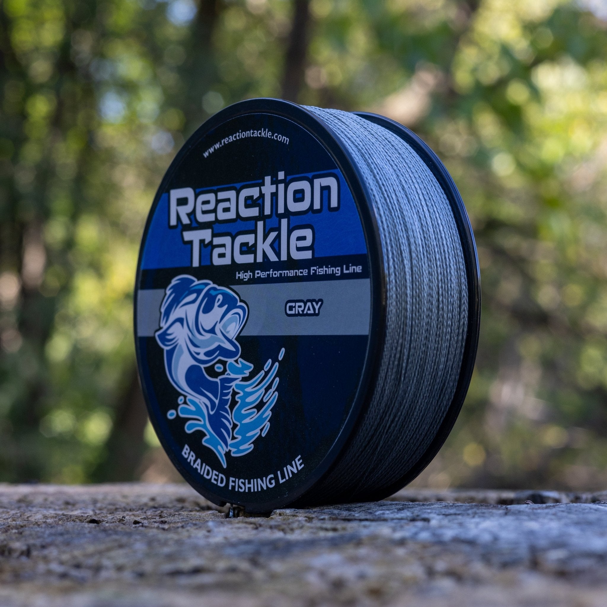 Reaction Tackle Braided Fishing Line - Gray - Get Tight Gear
