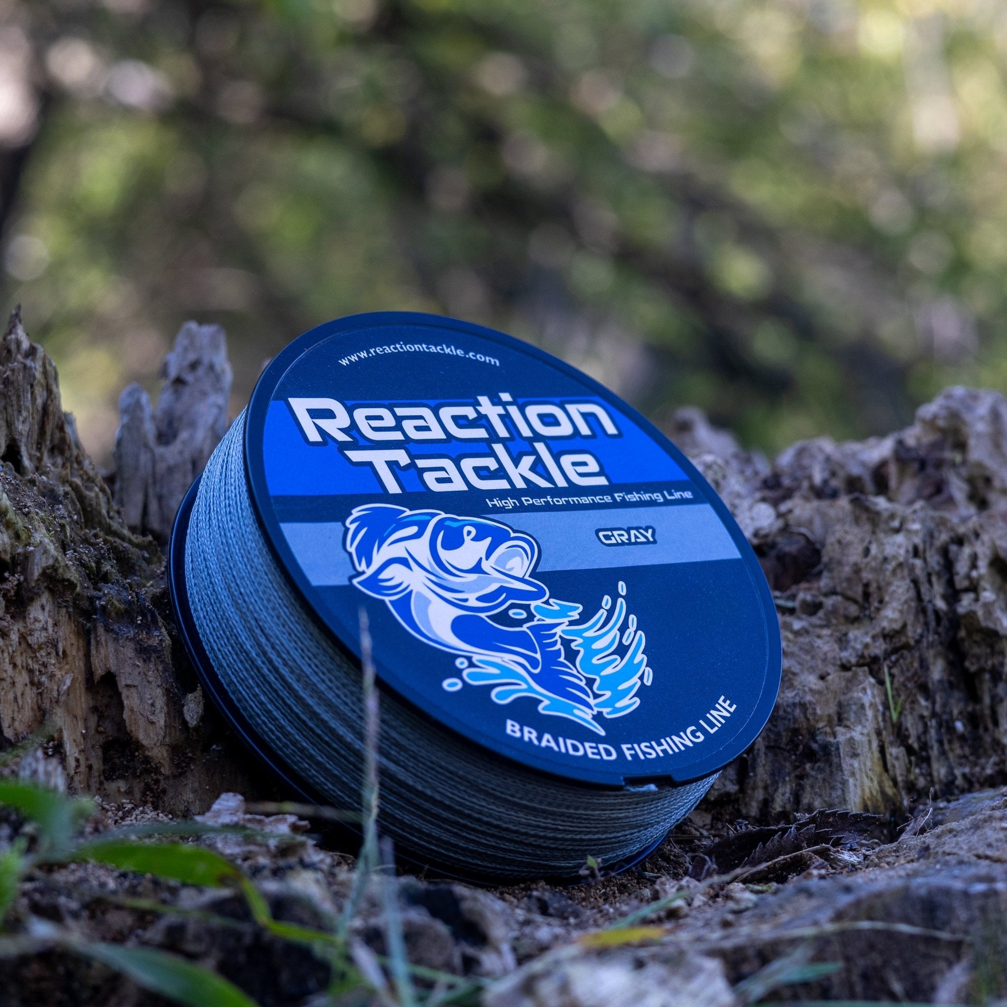 Reaction Tackle Braided Fishing Line - Gray - Get Tight Gear