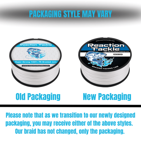 Reaction Tackle Braided Fishing Line - Gray - Get Tight Gear