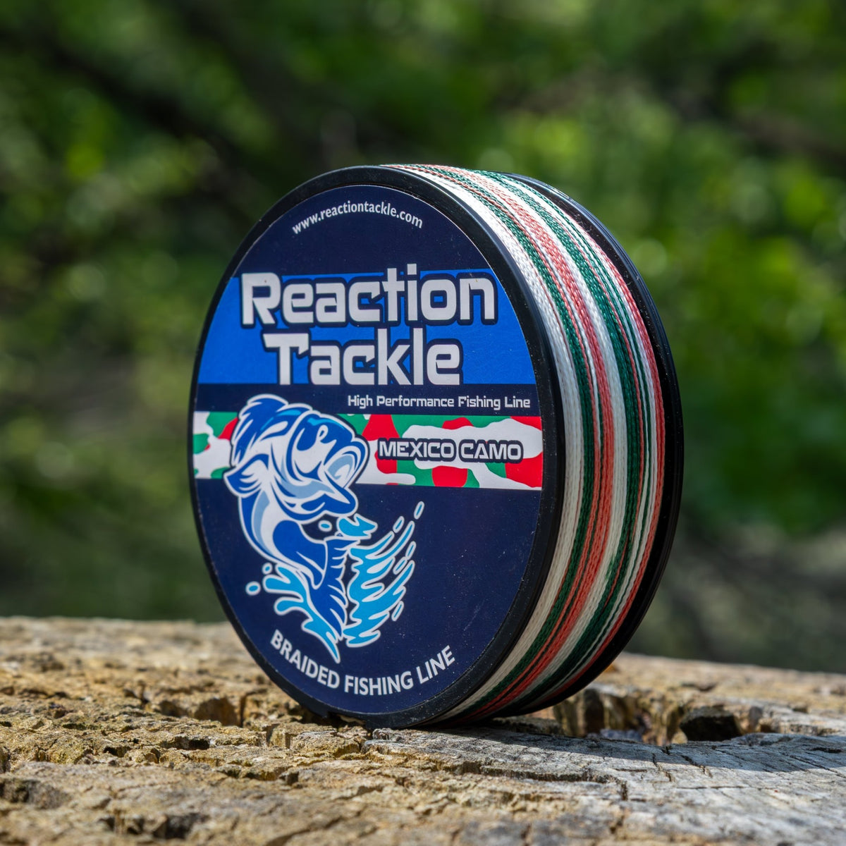 Reaction Tackle Braided Fishing Line - Mexico Camo - NEW - Get Tight Gear