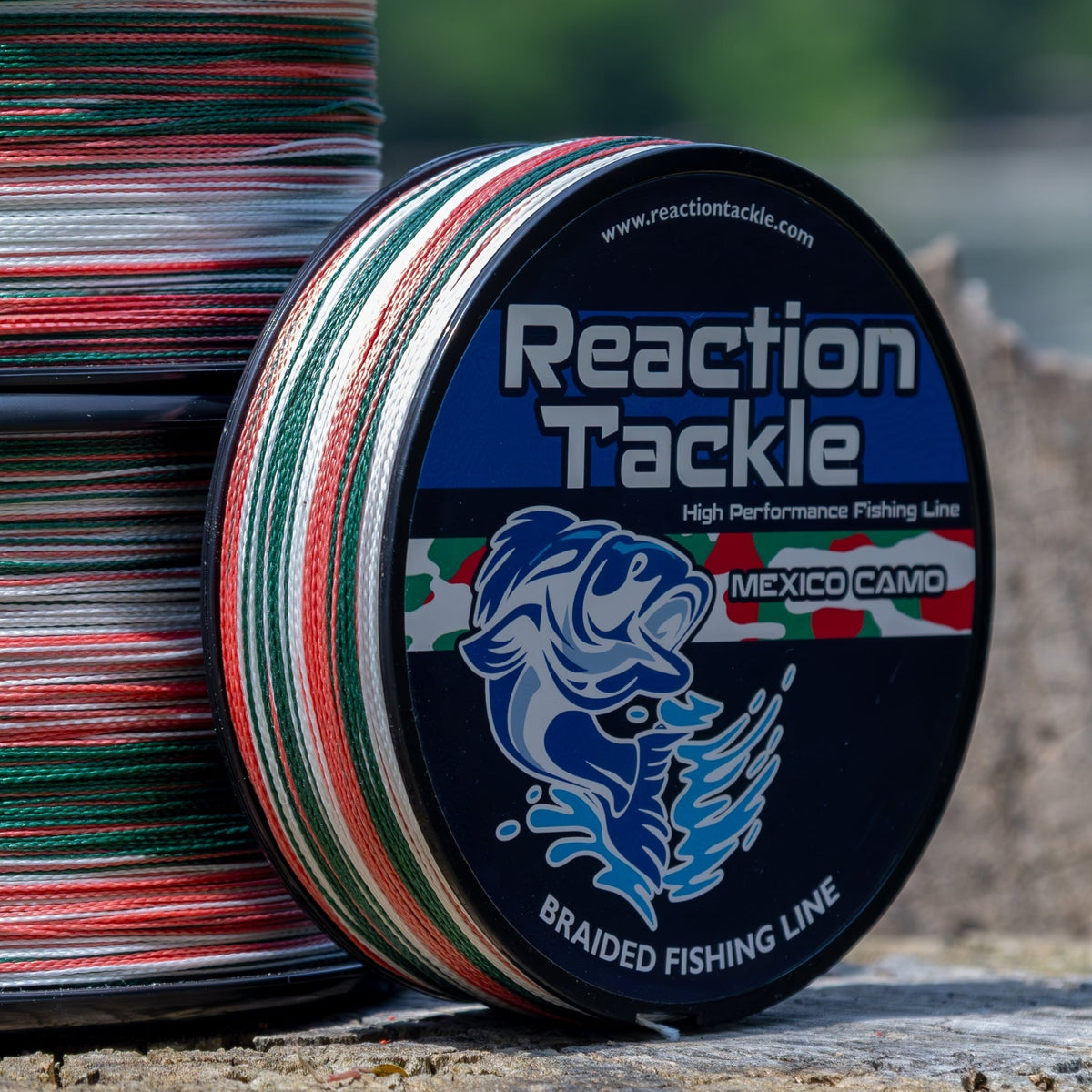 Reaction Tackle Braided Fishing Line - Mexico Camo - NEW - Get Tight Gear