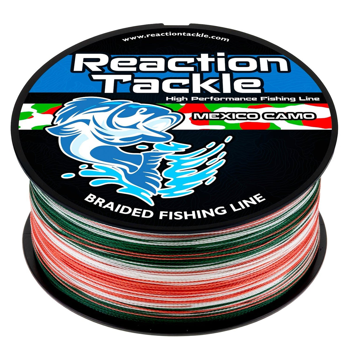Reaction Tackle Braided Fishing Line - Mexico Camo - NEW - Get Tight Gear