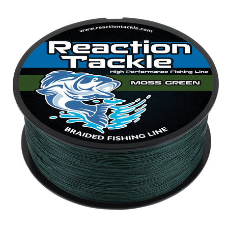 Reaction Tackle Braided Fishing Line - Moss Green - Get Tight Gear