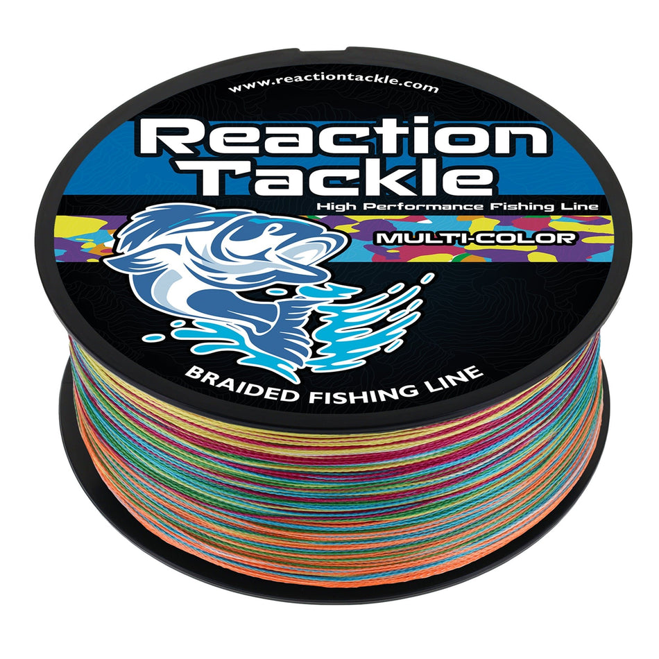 Reaction Tackle Braided Fishing Line - Multi - Color - Get Tight Gear