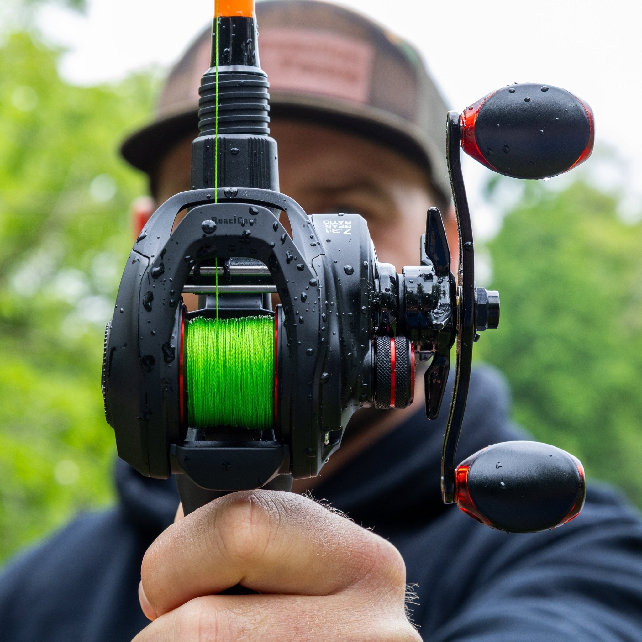 Reaction Tackle Braided Fishing Line - NO FADE Hi Vis Green - NEW - Get Tight Gear