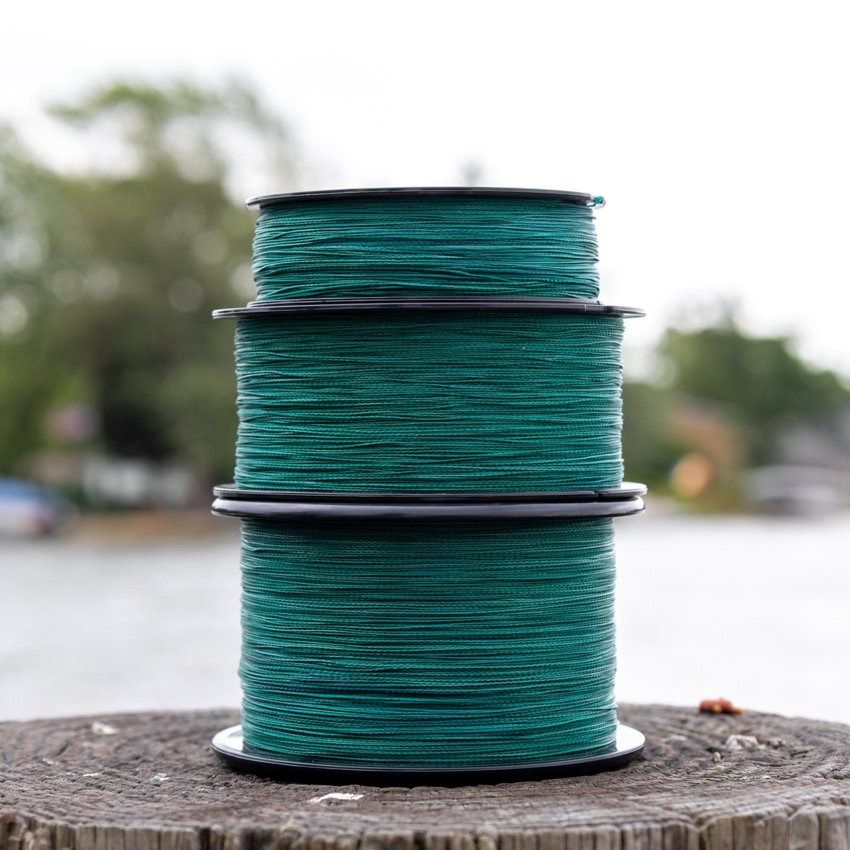 Reaction Tackle Braided Fishing Line - NO FADE Moss Green - NEW - Get Tight Gear